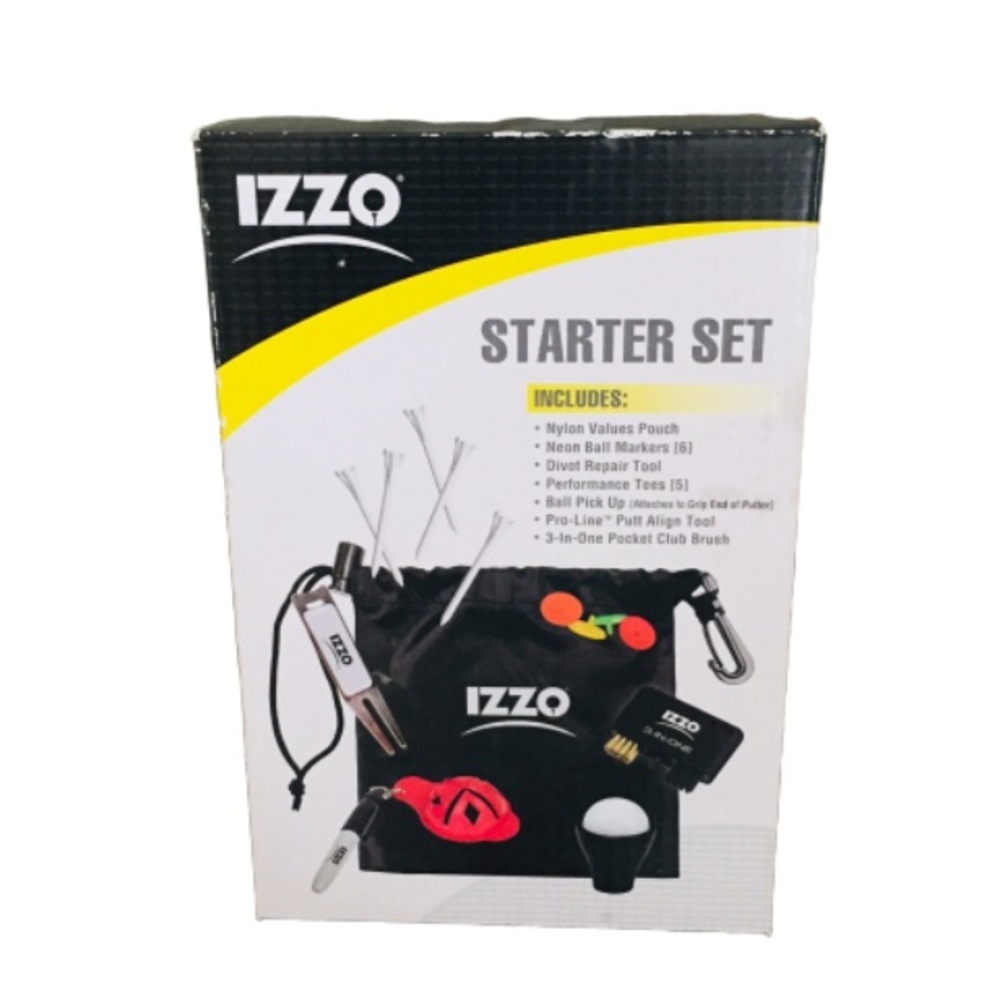 IZZO Black Golf Starter Set Country Club OS